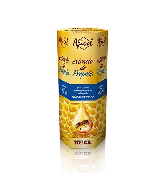 Ingredientes activos /frasco:
100% Extracto glicólico de Própolis depurado 60 ml