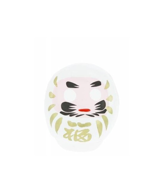 Daruma es el monje que llevó el budismo a China y también tiene muchas caras. Esta es una de sus caras mas populares: en Japón 