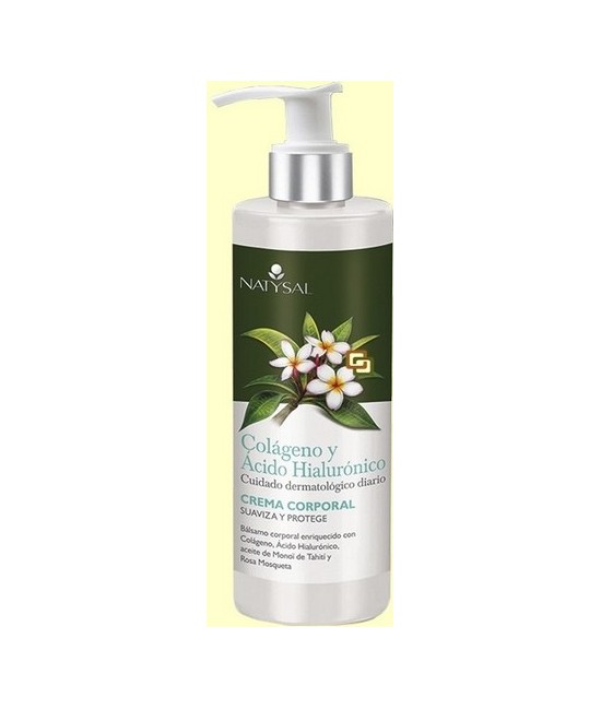 CREMA CORPORAL COLAGENO, ACIDO HIALURONICO, ACEITE MONOI DE TAITI Y ROSA MOSQUETA