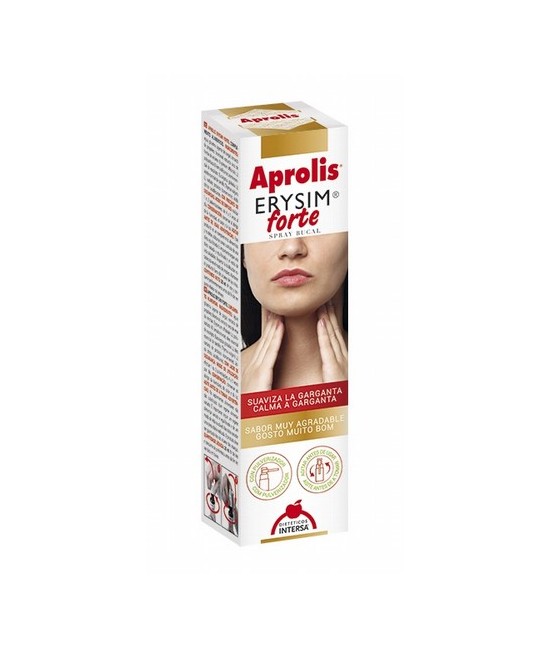 Aprolis ERYSIM FORTE 
Spray bucal 

Suaviza tu garganta con propóleo y hierba de los cantores.

INGREDIENTES:
 Extracto 