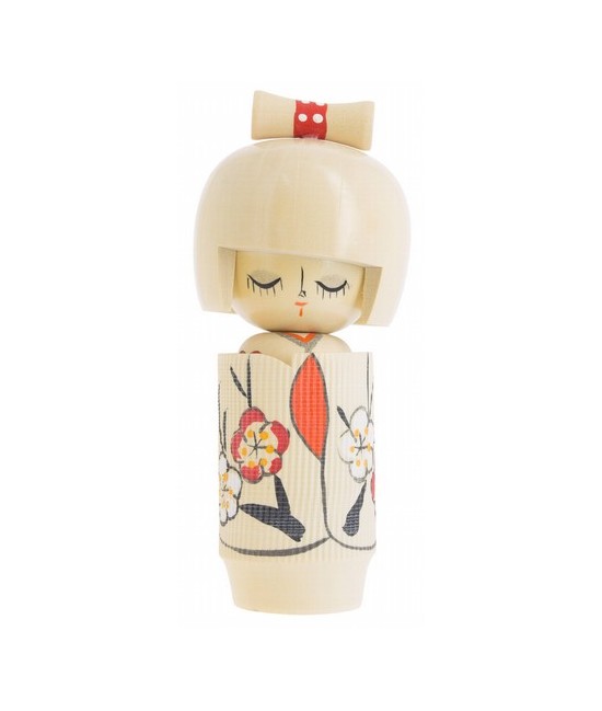 Taisyun significa Esperando la Primavera. Las muñecas Kokeshi son originarias del norte de Japón y están hechas con una madera 