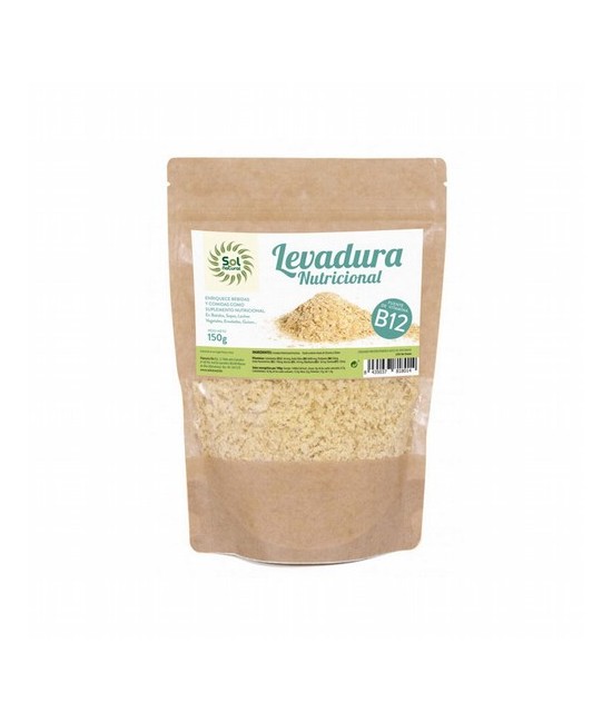 LEVADURA NUTRICIONAL CON VITAMINA B12 150 G SOL NATURAL
DESCRIPCIÓN DEL PRODUCTO
LEVADURA NUTRICIONAL CON VITAMINA B12 150 G 