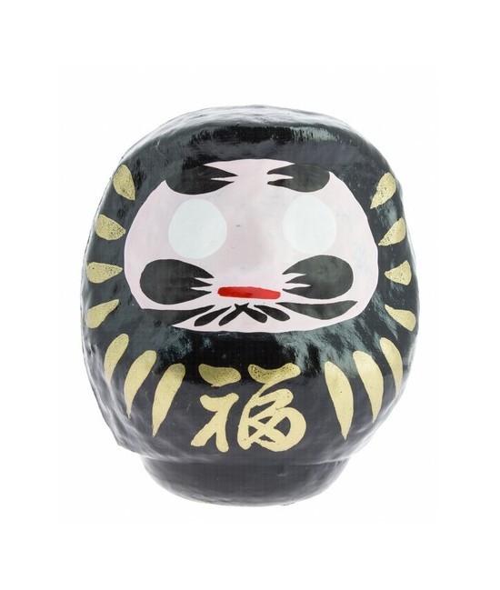 Daruma es el monje que llevó el budismo a China y también tiene muchas caras. Esta es una de sus caras mas populares: en Japón 