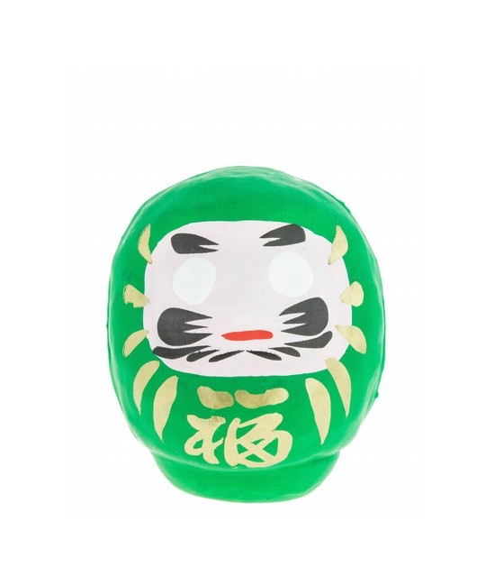 Daruma es el monje que llevó el budismo a China y también tiene muchas caras. Esta es una de sus caras mas populares: en Japón 