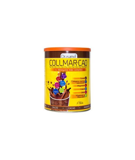 DESCRIPCIÓN DEL PRODUCTO
Collmar Cao Collmar® Cao es un complemento alimenticio a base de Cacao desgrasado de procedencia ecol