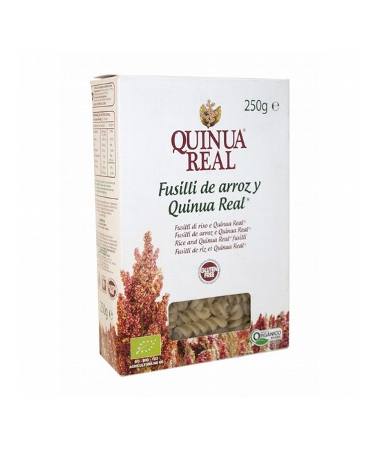 DESCRIPCIÓN DEL PRODUCTO
Los fusilli de arroz y Quinua Real son los únicos del mercado que están elaborados con un 25% de quin