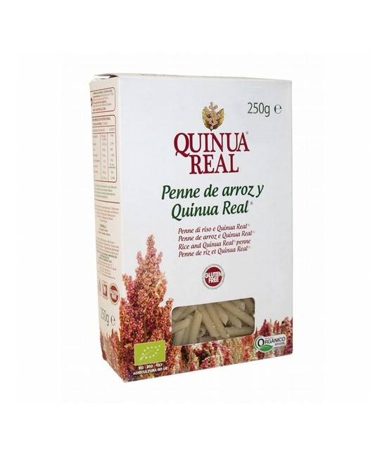 DESCRIPCIÓN DEL PRODUCTO
Los penne de arroz y Quinua Real son los únicos del mercado que están elaborados con un 25% de quinua