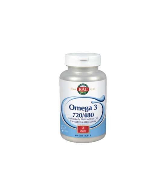 Omega 3 720/480REF. 83684
Omega 3 720/480 - 60 perlas

Descripción
Los productos a base de aceite de pescado de KAL® Fish p