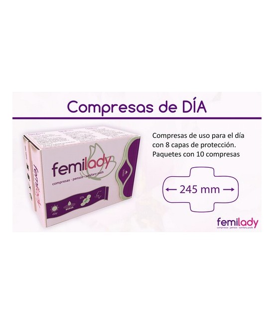 Las compresas de FemiLady, con sus 8 capas de protección de algodón 100% natural de alta calidad, aportan la limpieza, comodida
