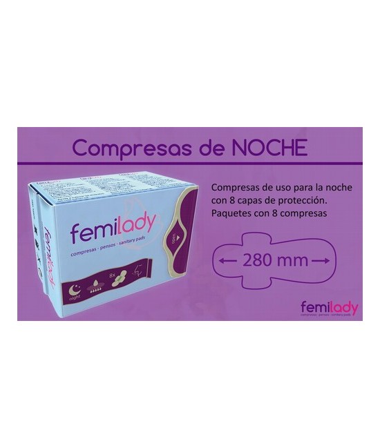 Las compresas de FemiLady, con sus 8 capas de protección de algodón 100% natural de alta calidad, aportan la limpieza, comodida