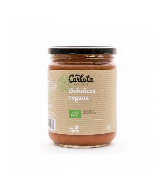 BOLOÑESA VEGANA BIO 425 G CARLOTA ORGANIC
 

Descripción:
Salsa boloñesa vegana con soja texturizada. Cocinada con aceite d