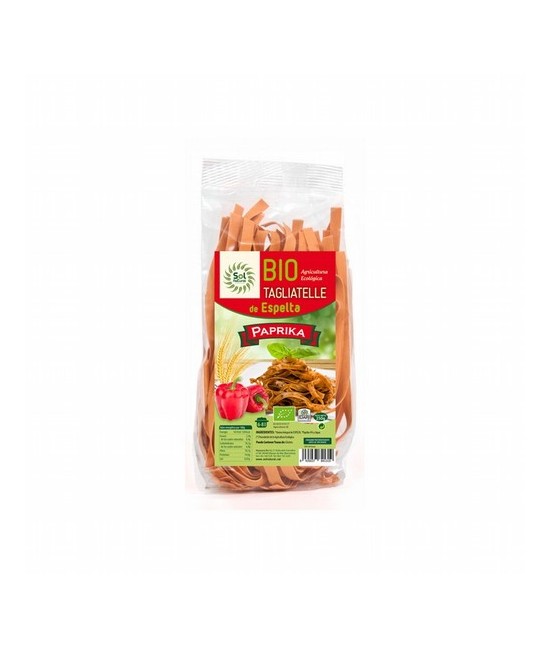 TAGLIATELLE DE ESPELTA CON PAPRIKA BIO 250 G SOL NATURAL
 

Ingredientes:
*Harina Integral de ESPELTA, *Paprika 4%, Agua.
