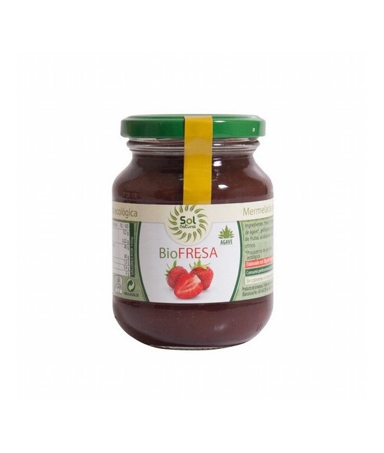 *Fresa, *Sirope de Ágave, Gelificante: Pectina de Frutas, Acidulante: Ácido Cítrico.
* Ingredientes de la agricultura ecológic