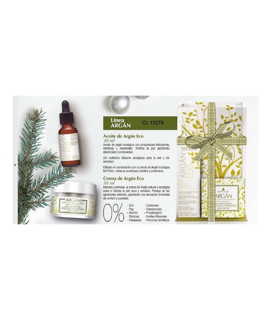 SET COMPUESTO POR ACEITE ARGAN ECO 30 ML. + CREMA ARGAN ECO 50 ML.