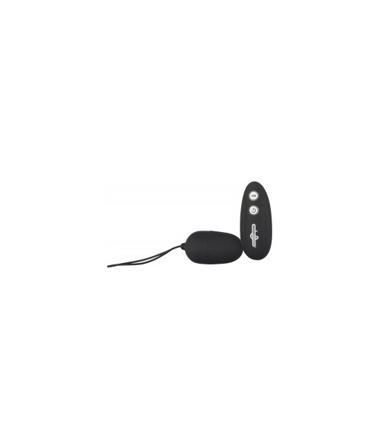 Huevo virbo color rosa con un mando a distancia. 7 niveles de vibración al pulsar un botón. Impermeable. Huevo-vibro de 16 cm d