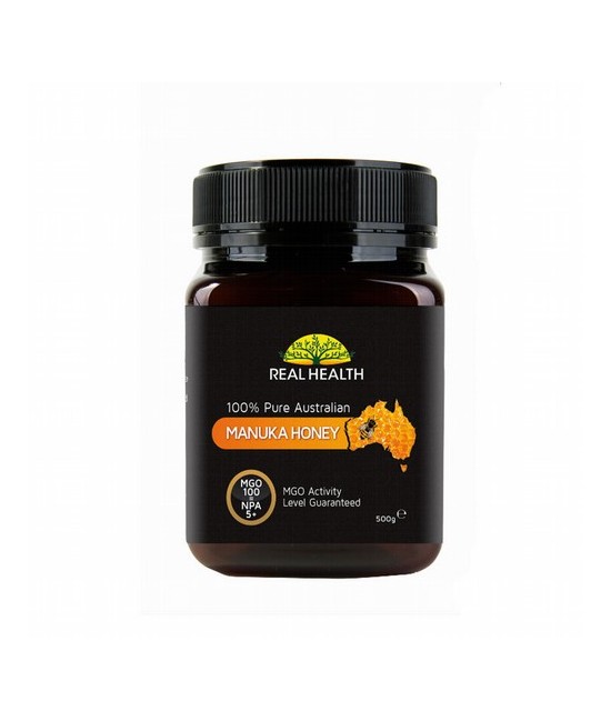 MIEL MANUKA 100 MGO 500G REAL HEALTH
MGO 100/NPA5+: esta miel contiene al menos 100 mg de ingrediente activo por kilo

La mi