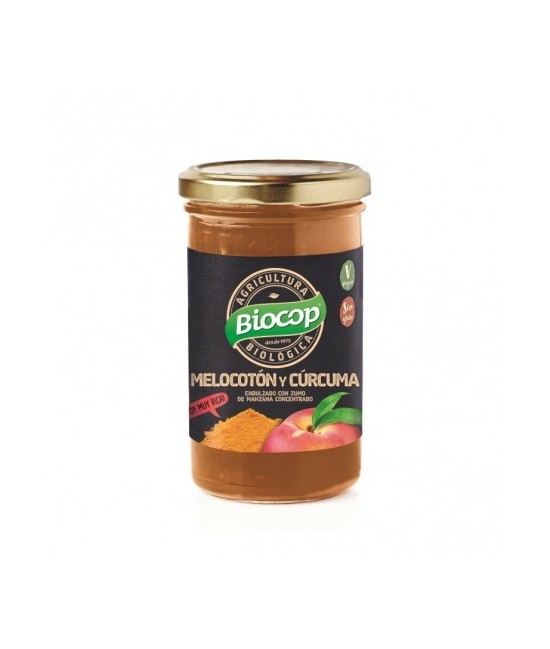 Endulzada con zumo de manzana concentrada Elaborada con fruta madura Para la elaboración de 1kg de esta compota, se han emplead
