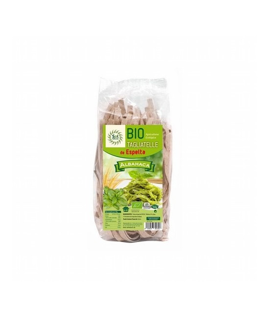 TAGLIATELLE DE ESPELTA CON ALBAHACA BIO 250 G SOL NATURAL
 

Ingredientes:
*Harina Integral de ESPELTA, *Albahaca 2%, Agua.