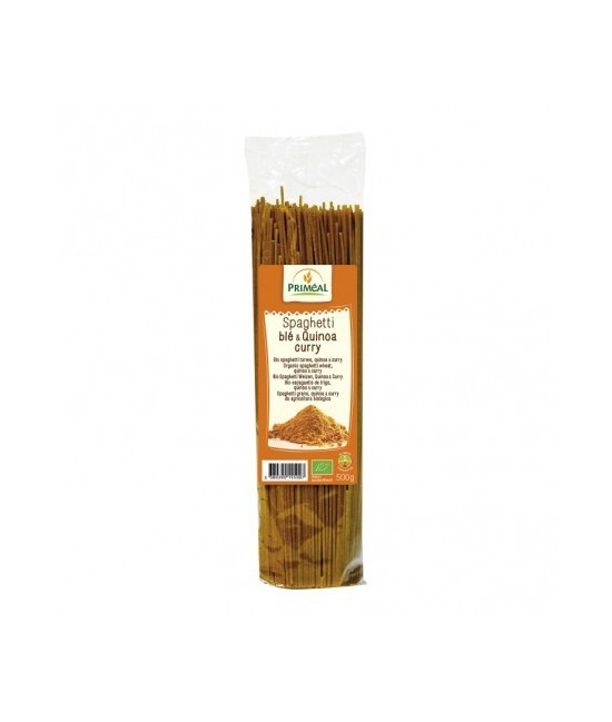 Ingredientes: Sémola de TRIGO calidad superior * (88%), quinoa * (10%), curry *, cúrcuma *.* De agricultura ecológica 
Alérgen