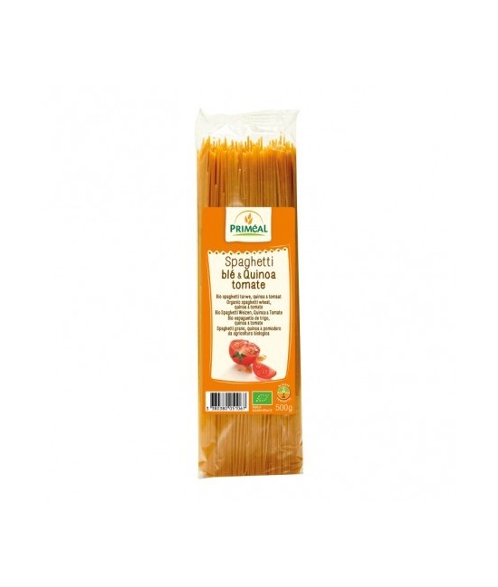 Ingredientes: Sémola de TRIGO * (83.5%), quinoa * (10%), tomate * (6%), ajo *.* De agricultura ecológica 
Alérgenos: Gluten Tr