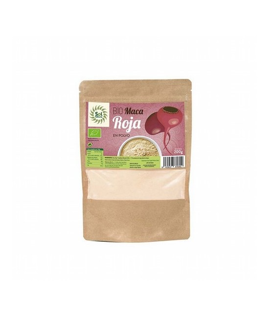 Ingredientes:
Maca* Roja en Polvo.

* Ingredientes de la agricultura ecológica

 

Información Nutricional (100 g): 
Va