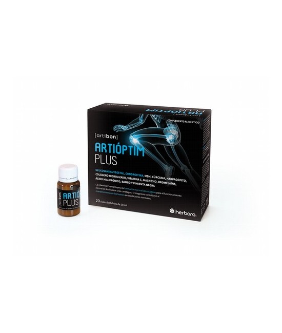 Artióptim Plus
Producto de última generación que cuenta con los 12 ingredientes más idóneos (Glucosamina, condroitina, MSM, cú