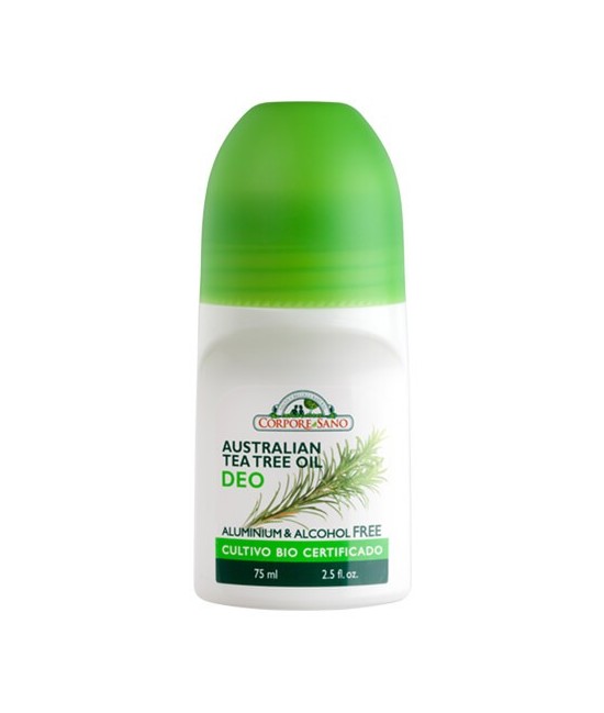 DESODORANTE ROLL-ON REFRESCANTE
ACEITE DE ÁRBOL DE TÉ AUSTRALIANO
El aceite de árbol de té tiene propiedades antisépticas y a