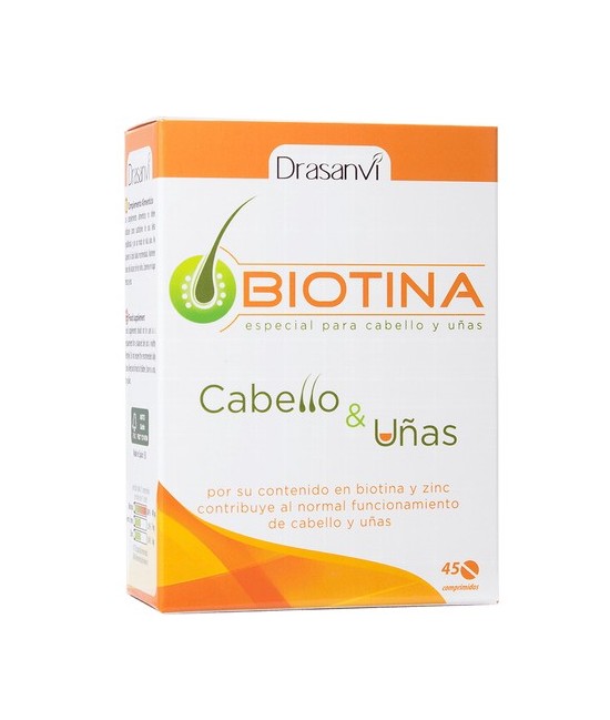 Descripción

Contribuye al mantenimiento del cabello en condiciones normales. Biotina de Drasanvi es un complemento alimentic