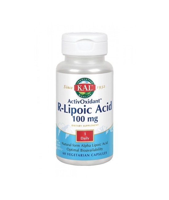 R-Lipoic Acid ActivOxidant -60 Vegcaps. Apto Para Veganos
REF.50212
CONTENIDO MEDIO (POR VEGCAP)
Ácido R-alfa lipoico      