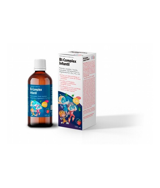 BiComplex infantil
Producto a base de acerola, propóleo, tomillo, equinácea, betacaroteno y oligoelementos (Zinc, Manganeso y 