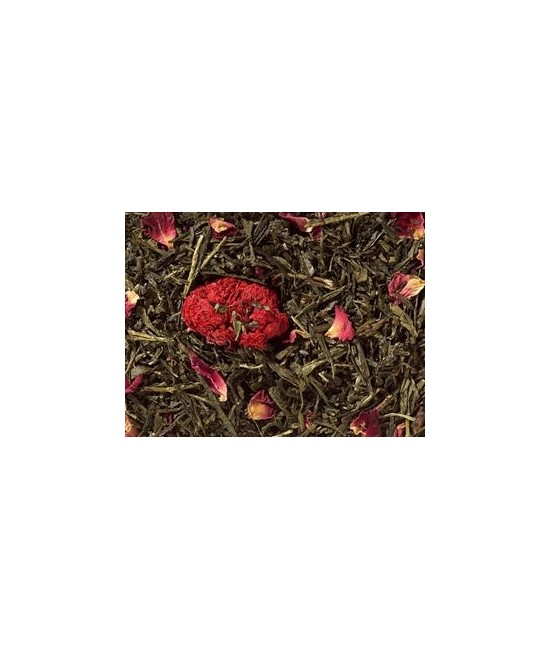 Té verde (90 %), pepas de granada, flor de granada entera, aroma, flor de rosas