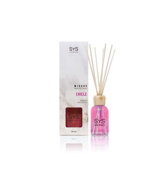 El Estuche Ambientador Mikado SyS Chicle destaca por su suave y delicada fragancia floral, elaborada entorno a la flor de naran