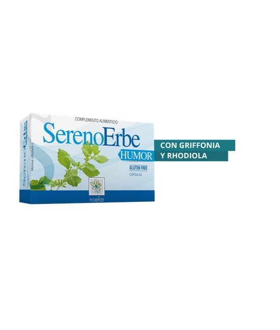SerenoErbe Humor es un complemento alimenticio útil en los casos de tono de humor alterado, también asociado al cansancio psico