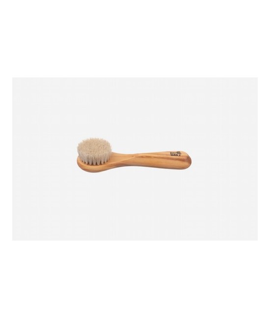 
Cepillo facial con mango, madera de olivo, melena
Longitud: 15 cm.