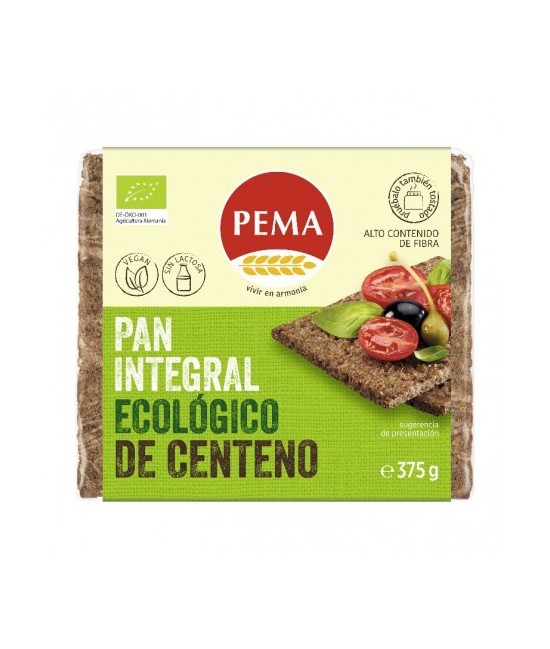 Ingredientes: CENTENO* integral (en parte como masa madre natural) 53%, agua, levadura*, sal. *De agricultura biológica.
Uso: 