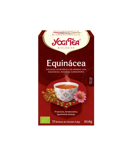 Canela*, equinácea*, jengibre*, hinojo*, rooibos*, achicoria tostada*, algarroba*, cardamomo*, albahaca*, raíz de bardana*, pim