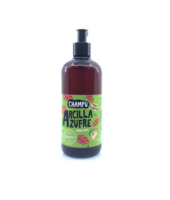 GR.CHAMPU CASPA GRASA ARCILLA AZUFRE 500 ML.