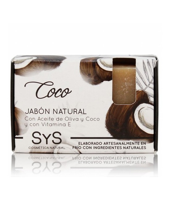 El Jabón Natural SyS  PREMIUM 100g COCO  está elaborado artesanalmente en frío y con ingredientes naturales.

El jabón de coc