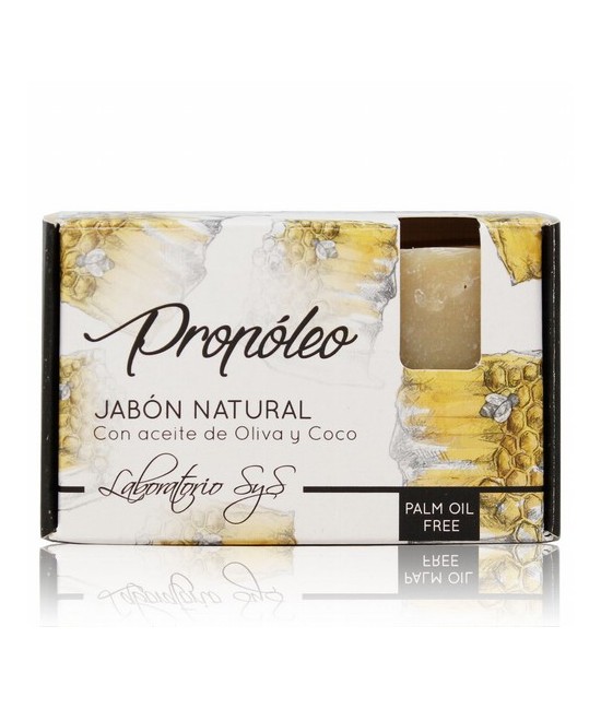 El Jabón Natural SyS PREMIUM 100g PROPOLEO  está elaborado artesanalmente en frío y con ingredientes naturales.

Contienen ex