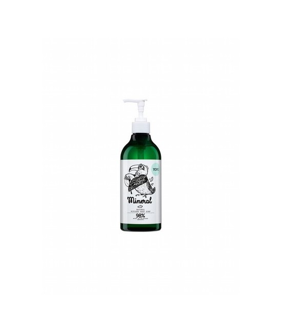Jabón de manos hidratante con aroma fresco formulado especialmente para las necesidades de la cocina.

Con elementos limpiado
