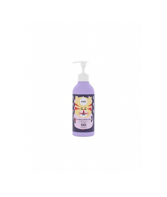 Gel de ducha natural para niños a partir de 3 años. Contiene un elemento limpiador suave, ingredientes botánicos beneficiosos y