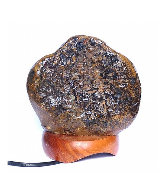 Lámpara de ágata con base de madera natural.

Todas las lámparas se suministran con cable de 1,5m, interruptor aéreo y bombil