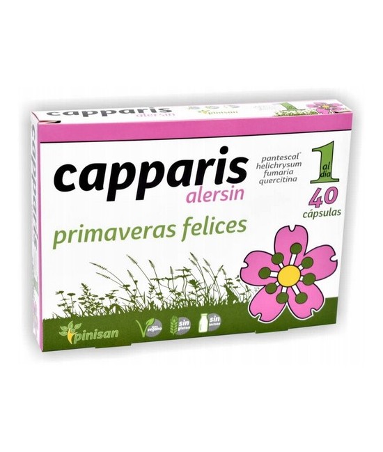 Cápsulas con Pantescal ®, ingrediente que ha demostrado en estudios científicos su capacidad antihistamínica. Reforzado con ext