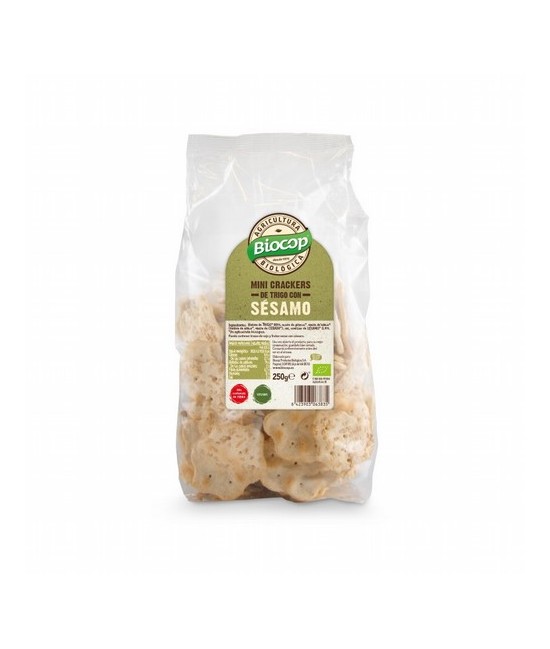 BIOCOP

Mini crackers de TRIGO con SÉSAMO. Finos y crujientes. Sin ningún tipo de levadura. Una alternativa creada para aport
