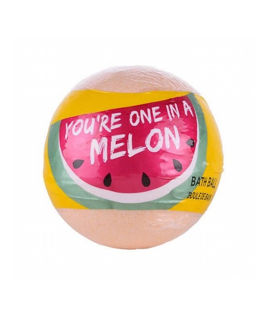 ¡Una fiesta única! con esta bomba de baño efervescente, You're One in a Melon.

Modo de empleo: dejar caer la bomba suavement