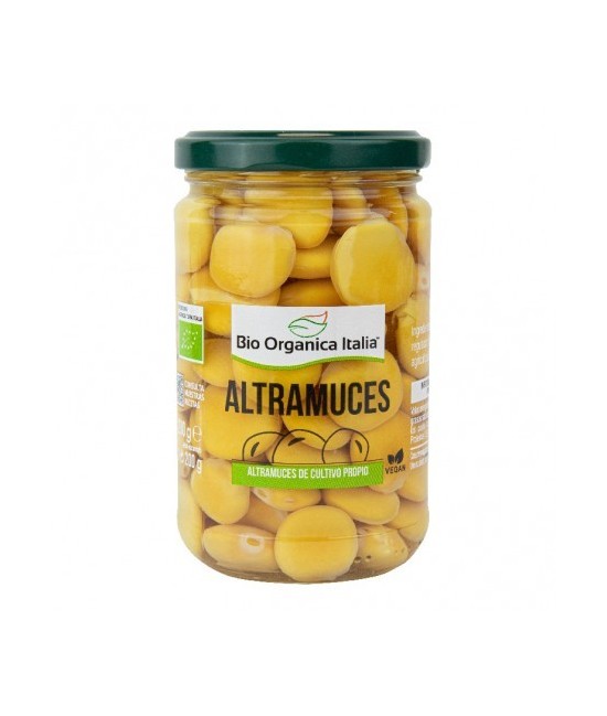 Ingredientes: ALTRAMUCES*, agua, sal, regulador de acidez: ácido cítrico.
Alérgenos: Altramuces y prod. a base de altramuces
