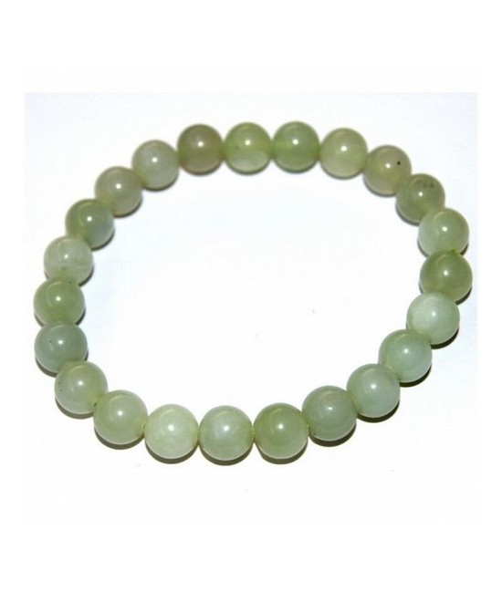 Pulsera de jade Verde en Bola de 8mm.

Engarzada con goma elástica.