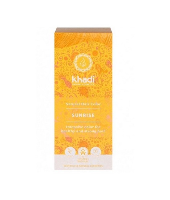 Tinte natural Khadi Amanecer tiñe su cabello con un poderoso Rubio miel.

Formulaciones ayurvedades a base de pigmentos veget