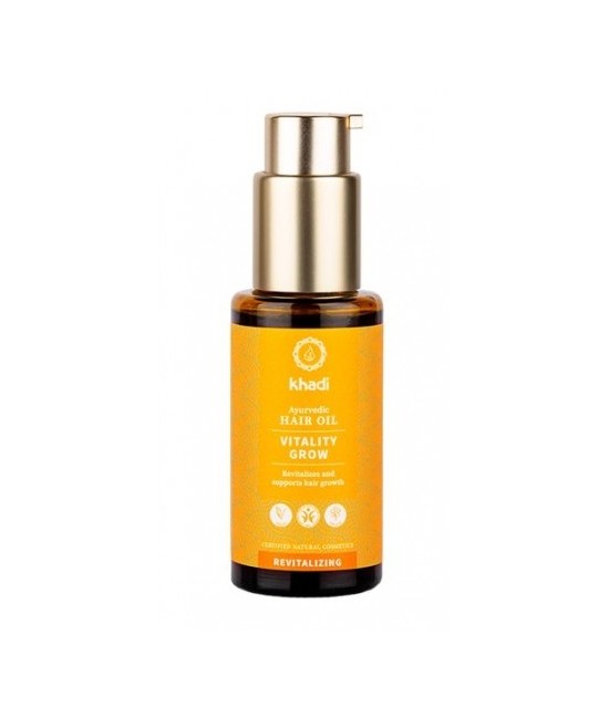 Aceite ayurveda Khadi Vitalidad - Crecimiento, cuero cabelludo revitalizado y crecimiento del cabello más completo.

Este ace