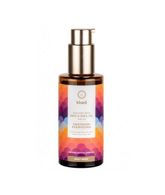 Elixir Ayurveda Shatavari, aceite Anti-age de Khadi: experimente el rejuvenecimiento puro y la regeneración celular holística 